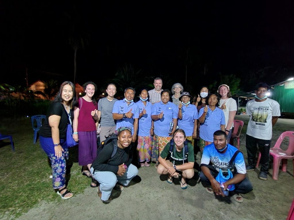 a group photo with the Urak Lawoi Self-Help Community Group