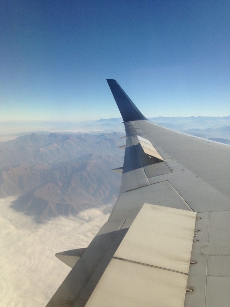 A view from above the Andes