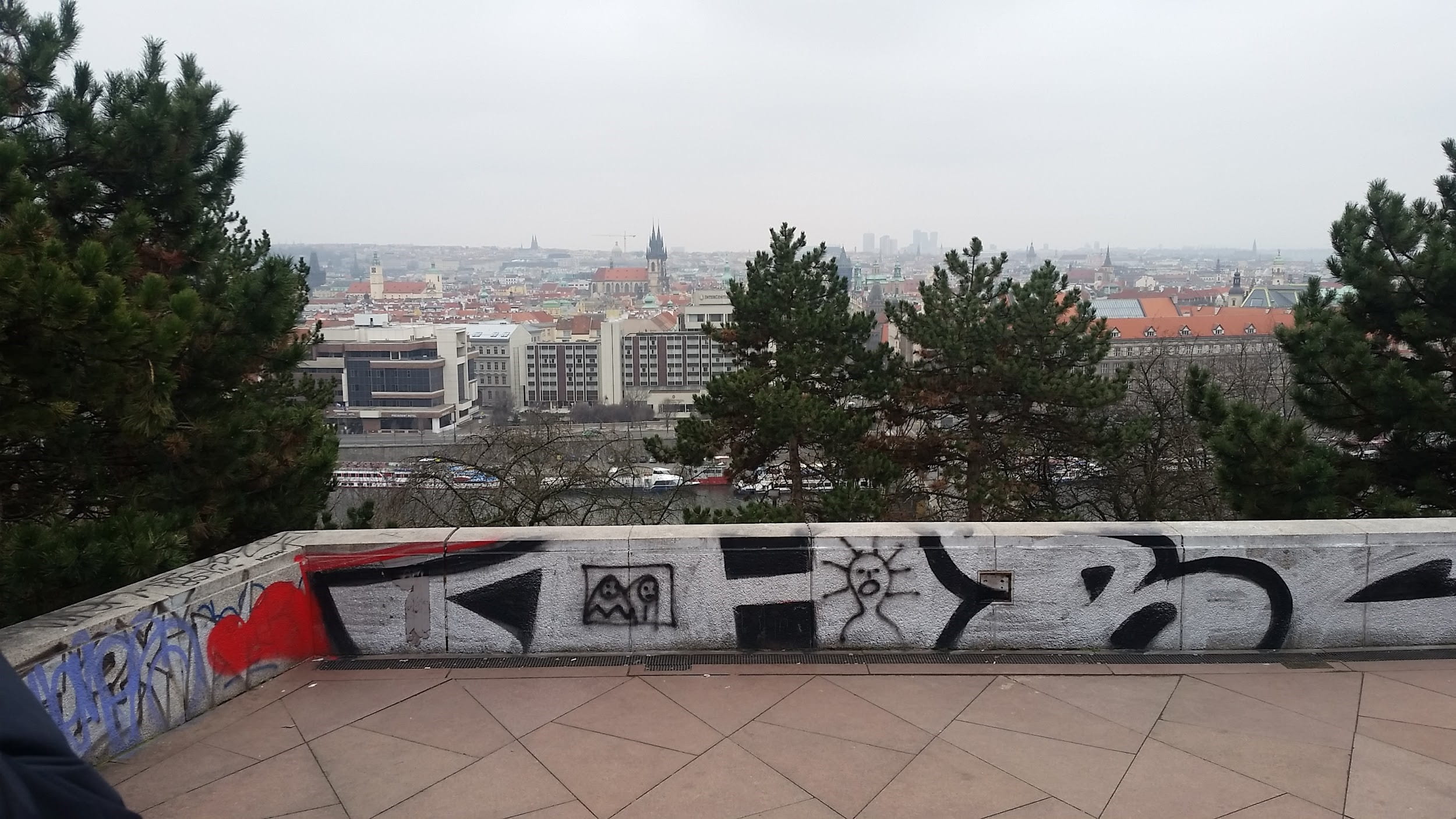 View of Prague from rooftop