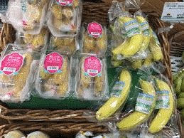 Individually wrapped bananas